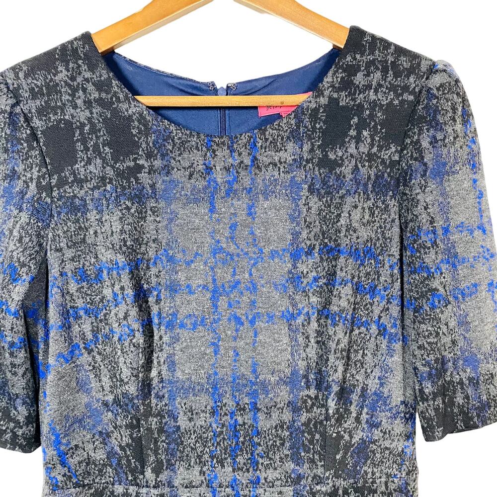 Betsey Johnson Y2K Knit Faux Wrap Dress Half Sleeve Retro Scoop Neck - 6 - Picture 8 of 10